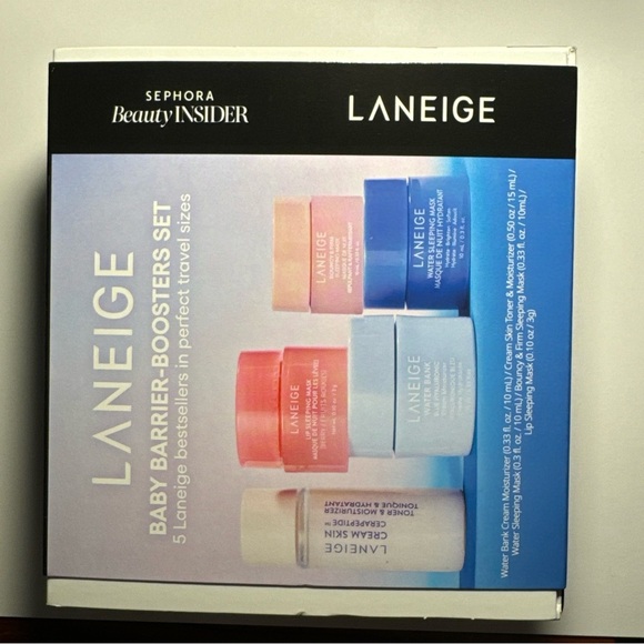 5 pc Lot The Laneige Baby Barrier Booster Set Mini Travel Size Exclusive Ltd Ed - Picture 2 of 10